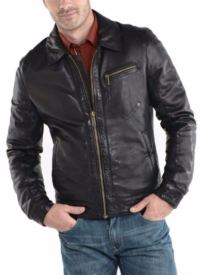 Biker Leather Jacket for Men