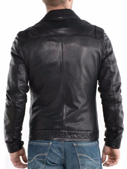 Biker Leather Jacket for Men - Image 4
