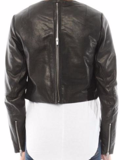 Stylish Women's Leather Jacket - Image 5